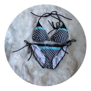 Gingham print bathing suit ☀️